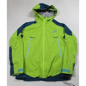 Trew Gear Jacket Womens Small Green Blue Touring Line Waterproof Hooded Ski